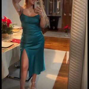 Chic Teal Maxi Dress